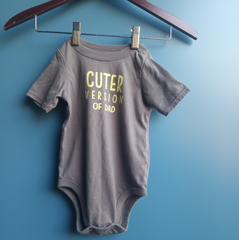 Garanimals Gray and Yellow Bodysuit Soft Cotton Blend